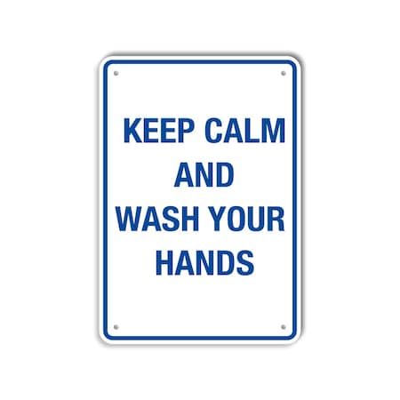 Lyle COVID Aluminum Sign, Wash Your Hands , 10x14 Reflective LCUV-0013-RA_10x14